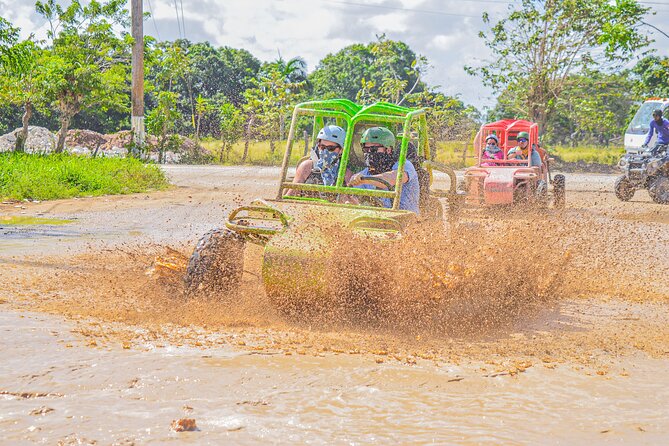 ATV OR BUGGY Ride Into the jungle with cave coffee & chocolate - Macao Beach Finish: White Sand, Palm Shade, and a Real Break
