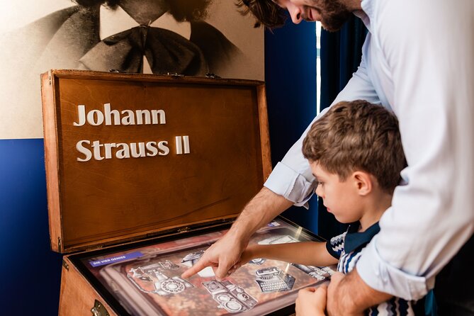 Strauss Exhibition incl. LED Concert Show / Coffee + Strauss Cake - The interactive 2000m² Strauss exhibitions: how the self-guided flow works