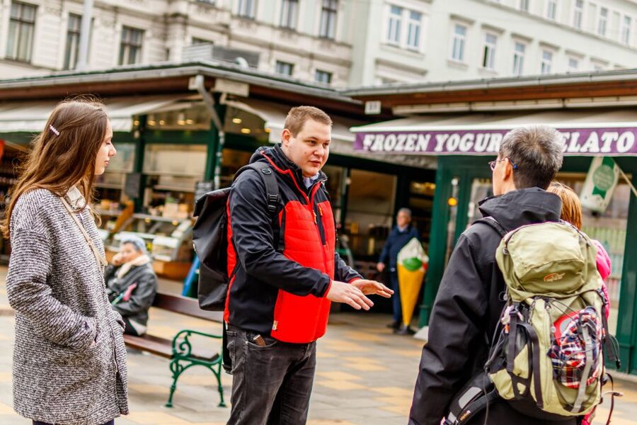 Vienna: Typical Austrian Food Tour with Coffee House Visit - Wine tasting in a historic cellar: Grüner Veltliner in context
